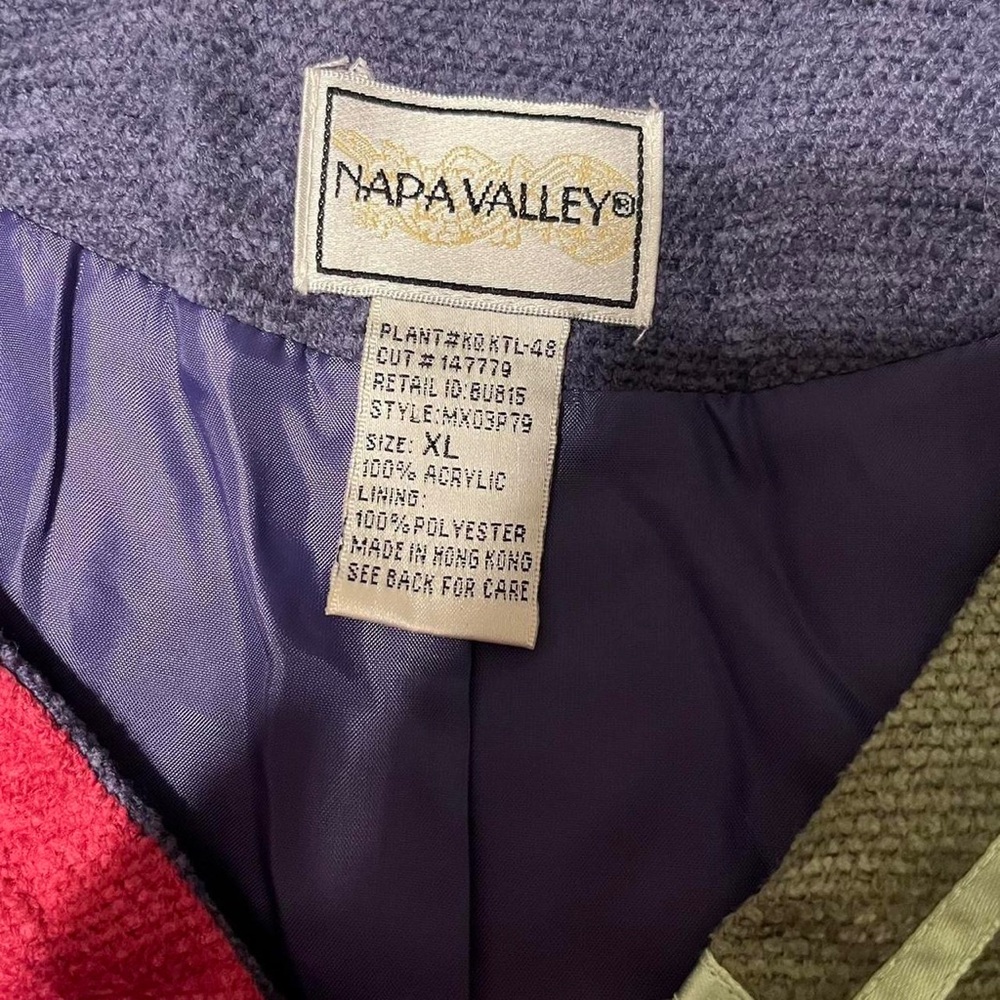 Vintage Patchwork Sequin Tapestry Jacket Size Xl … - image 6